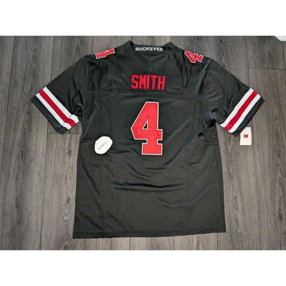 Jeremiah Smith #4 Ohio State Buckeyes BLACKOUT Stitched Men's